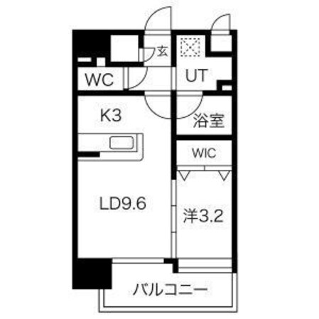 ヴィラージュ県庁前Iの物件間取画像